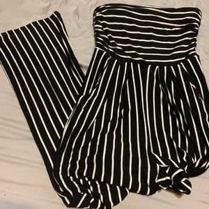 Agaci stripped jumpsuit